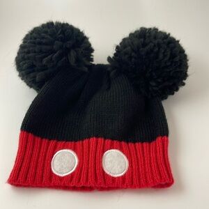 Mickey Mouse Kids Double Pom Beanie